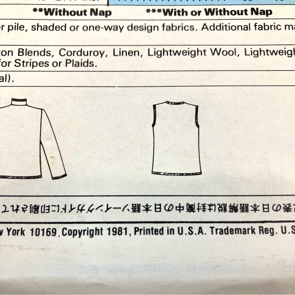 McCall’s #7681 Girls’ Jacket And Vest Patterns VTG 1981 DIY - Picture 4 of 13